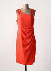 Robe mi-longue orange K-DESIGN pour femme seconde vue