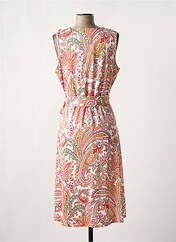 Robe mi-longue rose K-DESIGN pour femme seconde vue