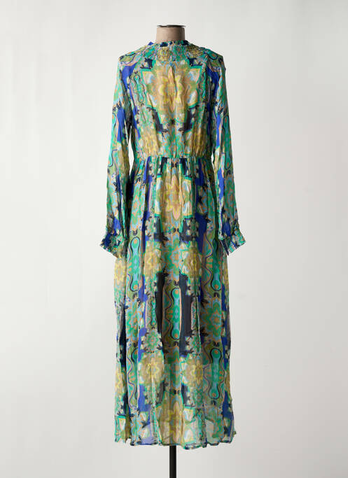Robe longue manches longues manches longues bleu CREAM femme