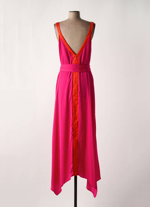 Robe longue fines bretelles fines bretelles rose MAITE BY LOLA CASADEMUNT femme