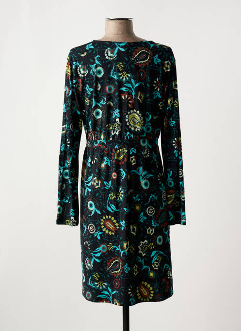 Robe mi-longue manches longues manches longues bleu SURKANA femme