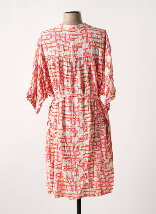 Robe courte manches 3/4 manches 3/4 orange ZILCH femme