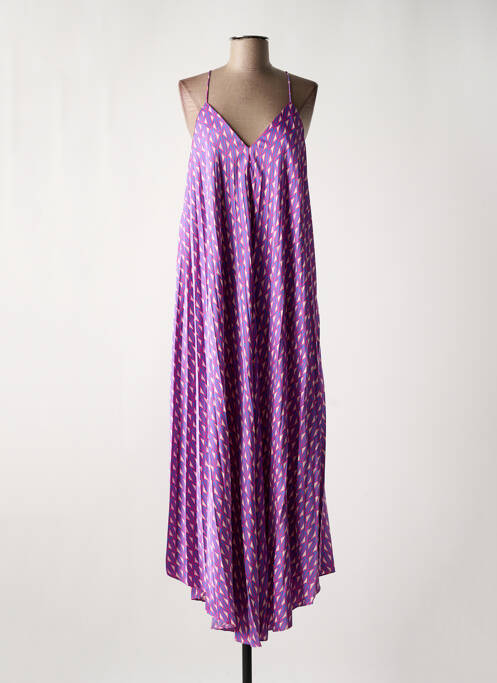 Robe longue violet MAITE BY LOLA CASADEMUNT pour femme