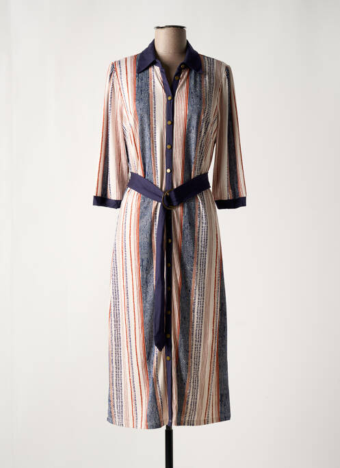 Robe mi-longue bleu K-DESIGN pour femme