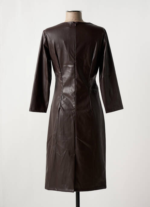Robe mi-longue marron K-DESIGN femme