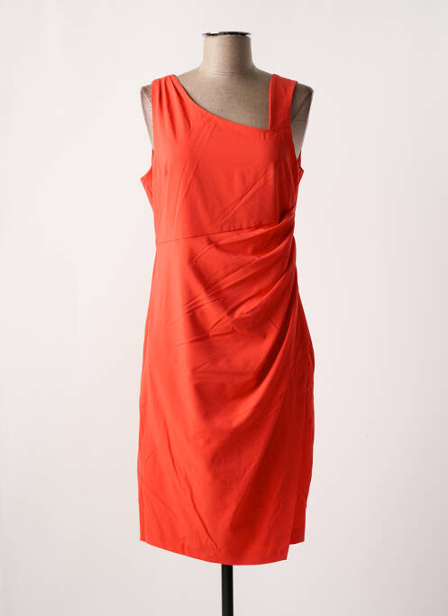 Robe mi-longue orange K-DESIGN pour femme