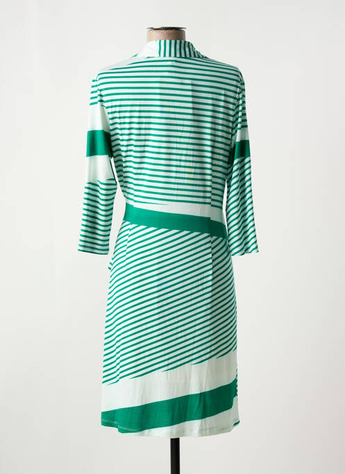 Robe mi-longue vert K-DESIGN pour femme