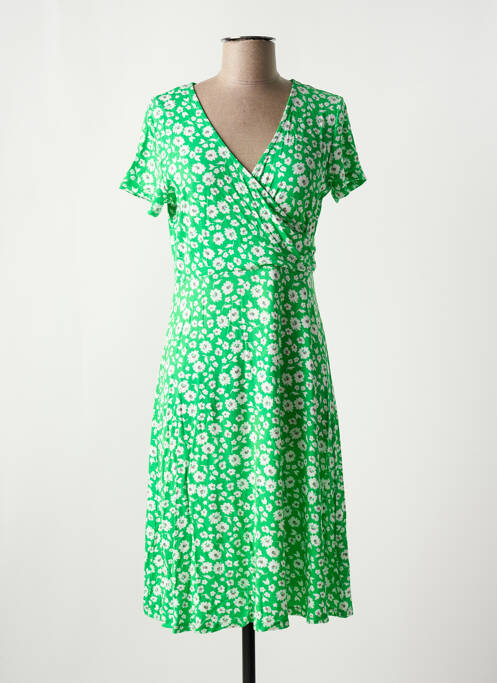 Robe mi-longue vert SIGNATURE pour femme