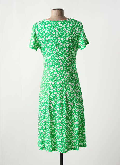 Robe mi-longue vert SIGNATURE pour femme