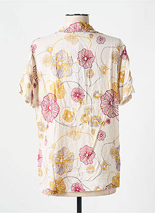 Chemisier manches courtes manches courtes beige ZILCH femme