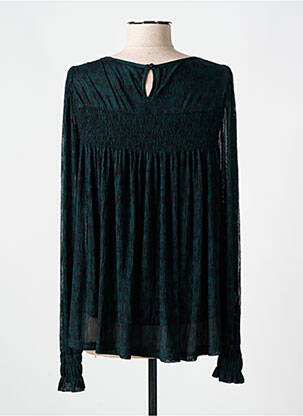Blouse fermeture boutonnée au dos manches longues vert CREAM femme