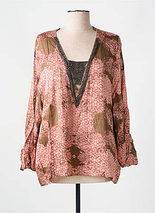 Blouse manches longues manches longues rose NÜ femme