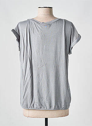 Blouse col rond manches courtes gris BROADWAY femme