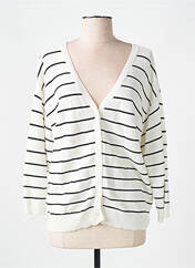 Gilet manches longues beige CREAM pour femme seconde vue