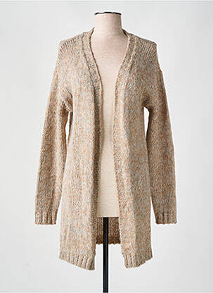 Gilet manches longues marron JULIE GUERLANDE pour femme