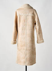 Manteau long beige K-DESIGN pour femme seconde vue