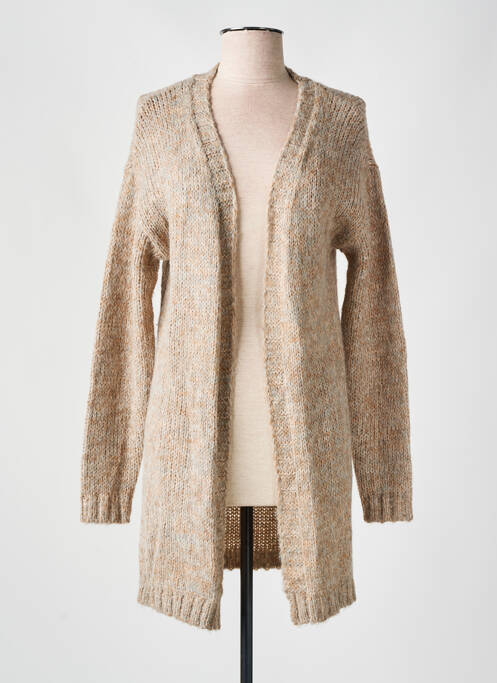 Gilet manches longues marron JULIE GUERLANDE pour femme