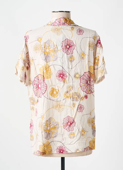 Chemisier manches courtes manches courtes beige ZILCH femme