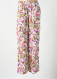 Pantalon large tissage popeline taille normale beige SURKANA femme