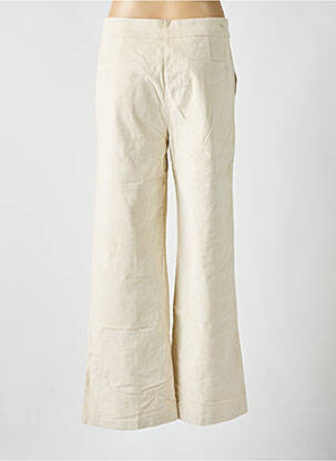 Pantalon flare stretch taille haute beige SURKANA femme