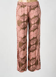 Pantalon large coupe fluide taille normale rose NÜ femme