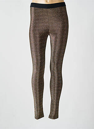 Legging effet matière satinée taille normale or CREAM femme