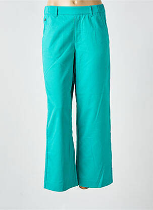 Pantalon large tissage crêpe taille normale vert CREAM femme