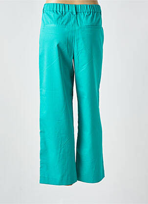 Pantalon large tissage crêpe taille normale vert CREAM femme