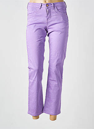 Jeans coupe slim stretch taille normale violet CREAM femme