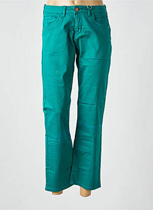 Jeans coupe slim stretch taille normale vert CREAM femme