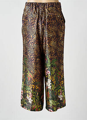Pantalon large fermeture zip latéral taille normale marron MAITE BY LOLA CASADEMUNT femme