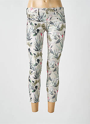Jeans skinny stretch taille basse vert FREEMAN T.PORTER femme