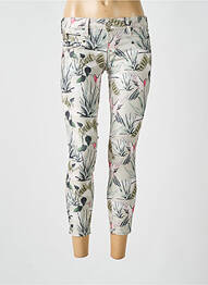 Jeans skinny stretch taille basse vert FREEMAN T.PORTER femme