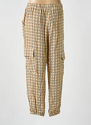 Pantalon cargo taille élastique taille normale beige SURKANA femme