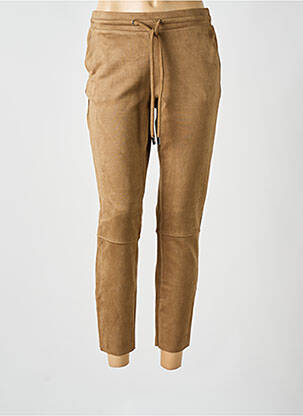 Jogging stretch taille normale marron KAFFE femme