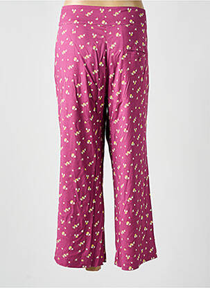 Pantalon large fermeture zippée sous rabat boutonné violet ZILCH femme