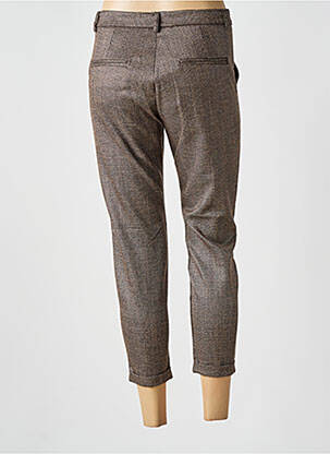 Pantalon 7/8 stretch taille normale marron IMPERIAL femme