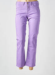 Jeans coupe slim violet CREAM pour femme seconde vue