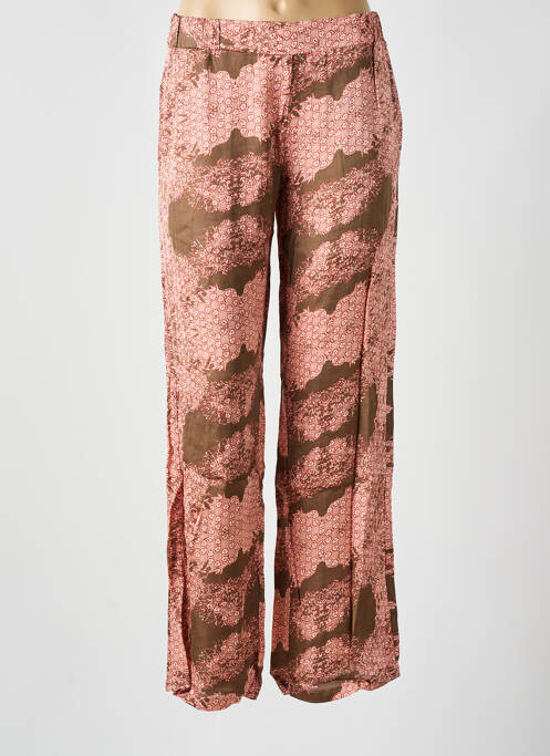 Pantalon large coupe fluide taille normale rose NÜ femme