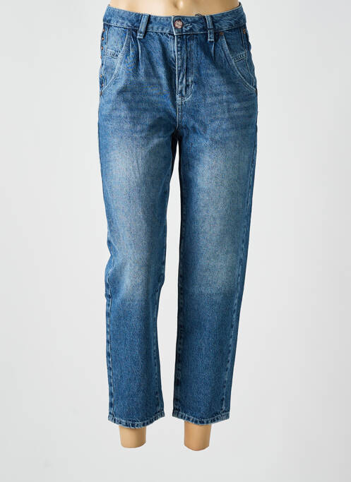 Jeans boyfriend taille haute taille haute bleu FREEMAN T.PORTER femme