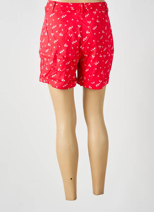 Short taille à pinces taille normale rouge ZILCH femme