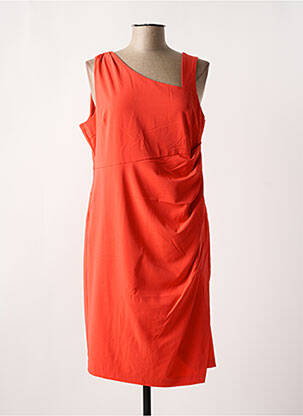 Robe mi-longue sans manche sans manche orange K-DESIGN femme