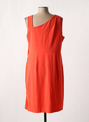 Robe mi-longue sans manche sans manche orange K-DESIGN femme