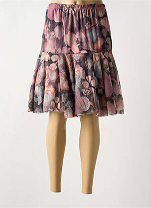Jupe mi-longue stretch rose MYRINE ANTWERP femme