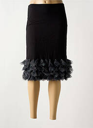 Jupe mi-longue taille haute noir MYRINE ANTWERP femme