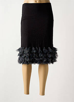 Jupe mi-longue stretch noir MYRINE ANTWERP femme