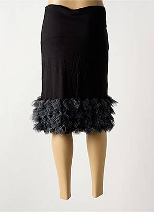 Jupe mi-longue stretch noir MYRINE ANTWERP femme