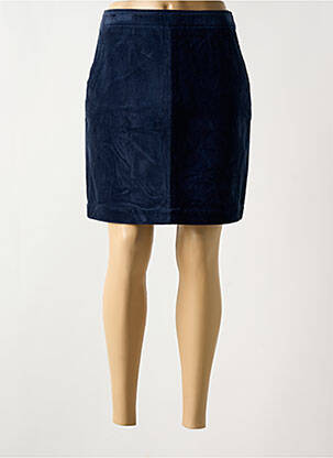 Jupe courte taille à pinces bleu ZILCH femme