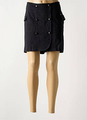 Jupe courte coupe droite noir IKKS femme