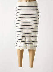 Jupe mi-longue beige CREAM pour femme seconde vue